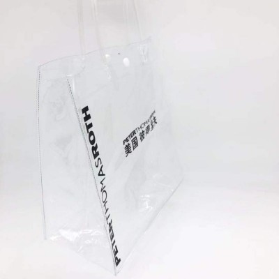 Fashion Red Net transparent Pvc plastic with printing cartoon RTS summer beach tote shopping bag